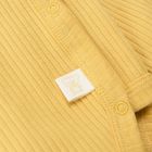 Cool Club, Body cu maneca lunga pentru bebelusi, din tricot striat, galben-mustar