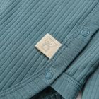 Cool Club, Body cu maneca lunga pentru bebelusi, din tricot striat, verde-albastru