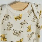 Cool Club, Body cu maneca scurta pentru bebelusi, bej, ecru, set 3 buc.