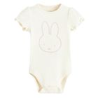 Cool Club, Body cu maneca scurta pentru fete, din tricot striat, mix, imprimeu Miffy, set, 2 buc.