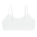 Cool Club, Bustiera pentru fete, din tricot striat, alb, microfibra, set, 2 buc.