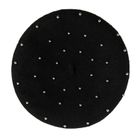 Cool Club, Caciula pentru fete, tip bereta, neagra, perle