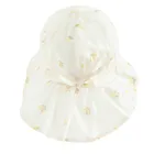 Cool Club, Caciula safari pentru fete, cu snur, UV 50, alb