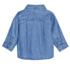 Cool Club, Camasa de blugi cu maneca lunga pentru baieti, denim, imprimeu dinozaur