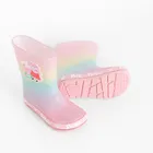 Cool Club, Cizme de cauciuc pentru fete, roz, talpa Barefoot, imprimeu Peppa Pig
