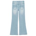 Cool Club, Colanti denim pentru fete, croiala flare, albastru