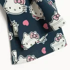 Cool Club, Colanti pentru fete, flare, din tricot striat, albastru, imprimeu Hello Kitty