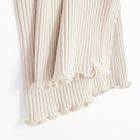 Cool Club, Colanti pentru fete, flare, din tricot striat, bej