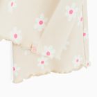 Cool Club, Colanti pentru fete, flare, din tricot striat, bej