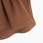 Cool Club, Colanti pentru fete, flare, din tricot striat, maro