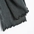 Cool Club, Colanti pentru fete, flare, din tricot striat, negru