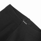 Cool Club, Colanti scurti pentru fete, din tricot striat, negru