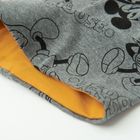 Cool Club, Fular circular pentru baieti, gri, imprimeu Mickey Mouse