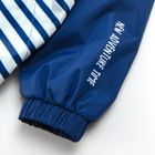 Cool Club, Geaca cu gluga pentru baieti, bleumarin-alb, in dungi