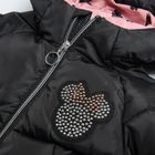Cool Club, Geaca cu gluga pentru fete, negru, imprimeu Minnie Mouse