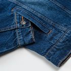 Cool Club, Geaca de blugi pentru baieti, oversize, albastru inchis denim