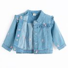 Cool Club, Geaca de blugi pentru fete, cu capse, albastru