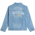 Cool Club, Geaca de blugi pentru fete, denim, imprimeu Specialize in having fun