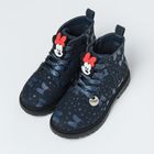 Cool Club, Ghete pentru fete, bleumarin, brant din piele, imprimeu Minnie Mouse