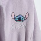Cool Club, Halat de baie cu gluga pentru fete, violet, imprimeu Lilo si Stitch
