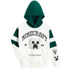 Cool Club, Hanorac cu gluga pentru baieti, alb, imprimeu Minecraft