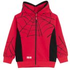 Cool Club, Hanorac cu gluga pentru baieti, cu fermoar, rosu, imprimeu Spider-Man