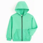 Cool Club, Hanorac cu gluga pentru baieti, cu fermoar, verde