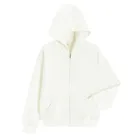Cool Club, Hanorac cu gluga pentru fete, cu fermoar, alb