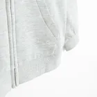 Cool Club, Hanorac cu gluga pentru fete, cu fermoar, cu fermoar, gri melanj