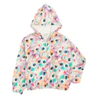 Cool Club, Hanorac cu gluga pentru fete, cu fermoar, mix