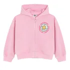 Cool Club, Hanorac cu gluga pentru fete, cu fermoar, roz, imprimeu SmileWorld