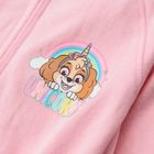 Cool Club, Hanorac cu gluga si fermoar pentru fete, roz, imprimeu Skye, Paw Patrol