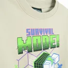 Cool Club, Hanorac pentru baieti, bej, imprimeu Minecraft