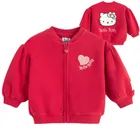 Cool Club, Hanorac pentru fete, cu fermoar, rosu, imprimeu Hello Kitty