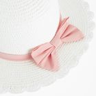 Cool Club, Palarie pentru fete, de paie, alb