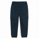 Cool Club, Pantaloni din material textil pentru baieti, jogger, bleumarin