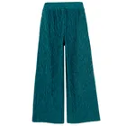 Cool Club, Pantaloni din material textil pentru fete, velur, din tricot striat, turcoaz