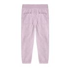 Cool Club, Pantaloni jogger din material textil pentru fete, culoare roz deschis in buline