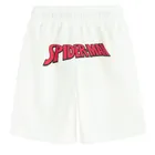 Cool Club, Pantaloni scurti pentru baieti, alb, imprimeu Spider-Man