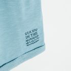 Cool Club, Pantaloni scurti pentru baieti, albastru, imprimeu Sea you in the morning