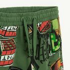 Cool Club, Pantaloni trening pentru baieti, kaki, imprimeu Minecraft