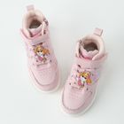 Cool Club, Pantofi pentru fete, roz, brant din piele, talpa cu leduri, imprimeu Paw Patrol