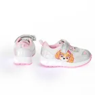 Cool Club, Pantofi sport pentru fete, argintiu, talpa cu leduri, imprimeu Paw Patrol