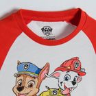 Cool Club, Pijama pentru baieti, alb-rosu, imprimeu Paw Patrol