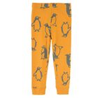 Cool Club, Pijama pentru baieti, portocaliu, imprimeu pinguini