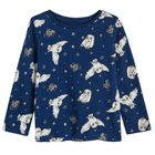 Cool Club, Pijama pentru fete, alb-gri, bleumarin, imprimeu Harry Potter, set 2 buc.