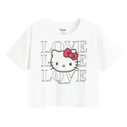 Cool Club, Pijama pentru fete, alb-roz, imprimeu Hello Kitty