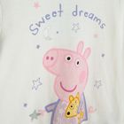 Cool Club, Pijama pentru fete, ecru, imprimeu Peppa Pig