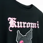 Cool Club, Pijama pentru fete, negru, imprimeu Kuromi