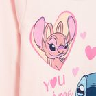 Cool Club, Pijama pentru fete, roz, imprimeu Lilo si Stitch